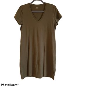 Madewell V-Neck T-Shirt Dress, Size Medium